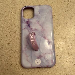 Purple marble loopy case iPhone 11 Like new. Used for a little while